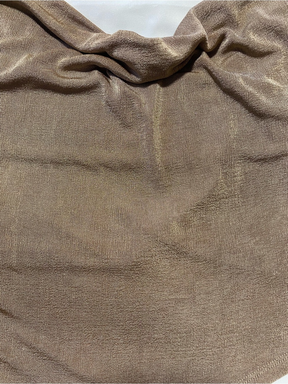 Le Lis Olive Shimmery Cowl Neck Crop Tank - Picture 3 of 6